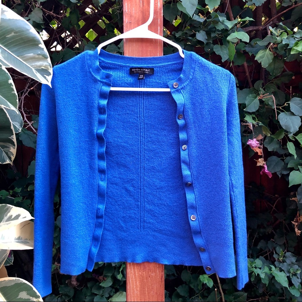 Banana Republic Merino Wool Ribbed Cardigan